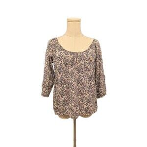 J.Crew Liberty‎ Arts Fabric June's Meadow Floral Peasant Popover Top XS
